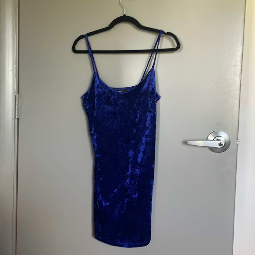 Blue mini dress